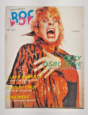 ROCK POP No.127 SEPTEMBER 1985, MEXICAN MAGAZINE OZZY OSBORNE / KISS / LOUDNESS