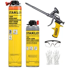 Stanley F990P SuperCoat Class A Fire Foam  Closed Cell, 27.1oz 1 Pack - Gun Set
