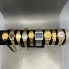 Seiko Watch Lot Women 10 Gold Silver Blue Quartz Mechanical Tank PART L738 VTG