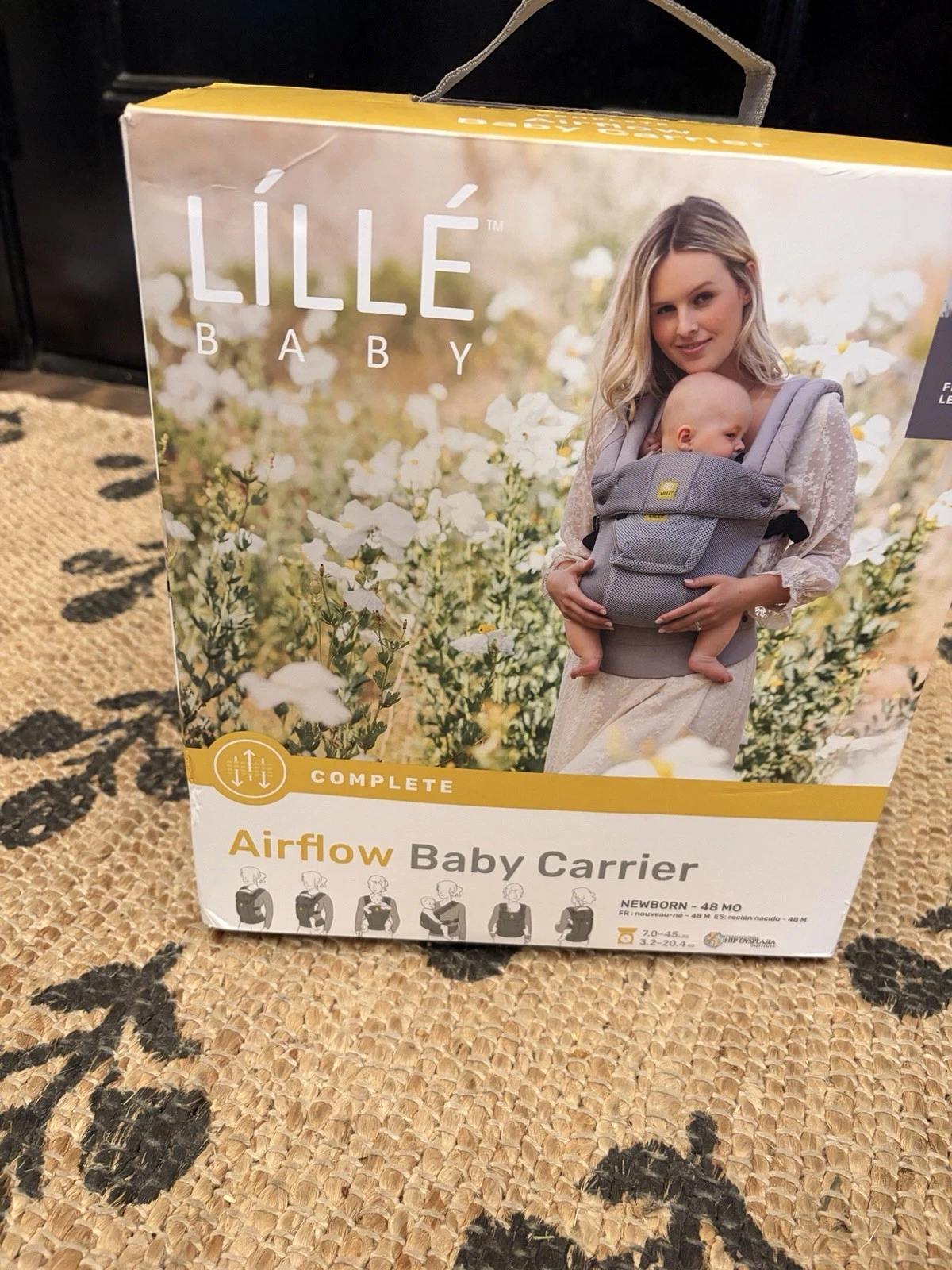 Lille Baby Airflow Baby Carrier Newborn-48mon Frosted Leopard New Unopened