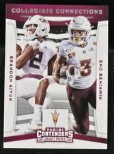 2020 Panini Contenders Draft Picks Brandon Aiyuk Eno Benjamin College Connection