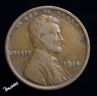✅  1914 Lincoln Wheat Cent - V FINE+