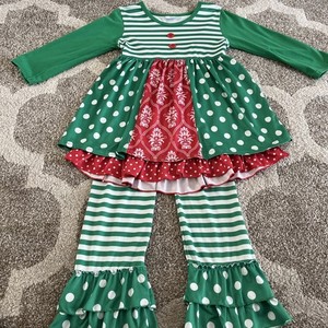 Girls Size 7/8 2 Pc. Boutique Dress & Legging Set