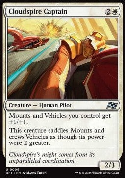 Magic/MTG Cloudspire Captain DFT-9 Uncommon Englisch Neu Foil