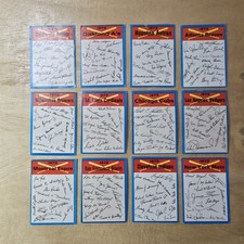 1973 Topps Baseball Complete Blue Team Checklist Set of all 24 cards - Marked