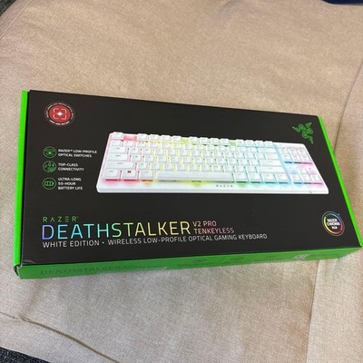 Razer DeathStalker V2 Pro TKL Wireless Optical Switch White JP JUNK Untested
