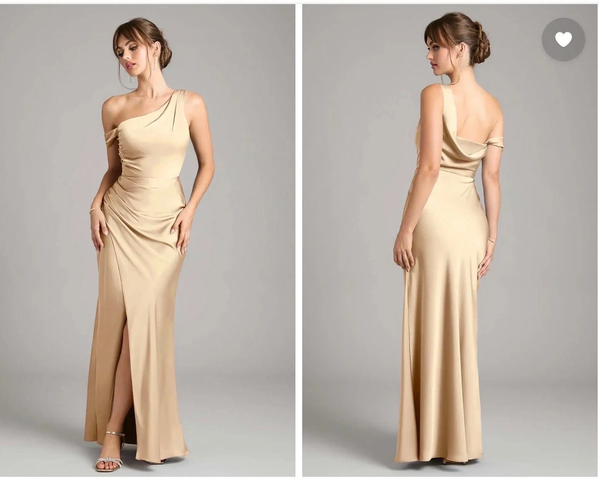Satin Gold Bridesmaid Dresses | eBay