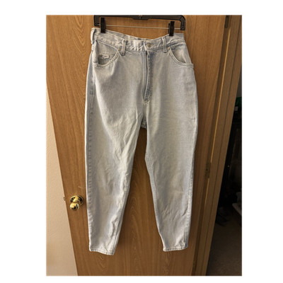 Lee Light Blue Denim Jeans Regular Fit Mid Rise Tapered 5-Pocket Zip