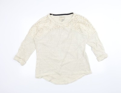 Made for me Damen Strickpullover Pullover weiß Größe 16