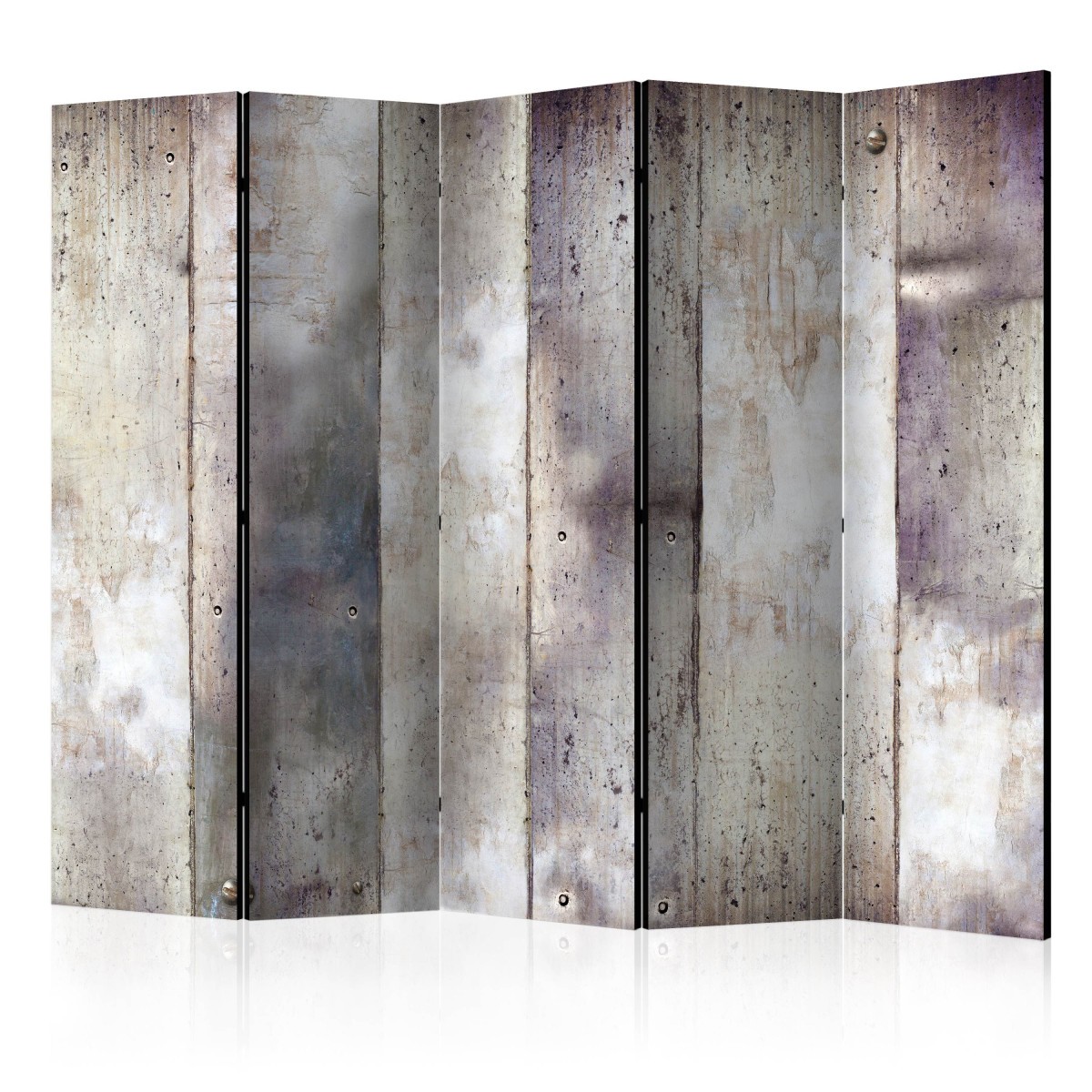 Paravent 5 volets Shades of Gray 172x225cm pour séparer une pièce sans percer