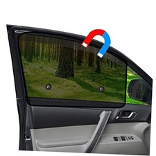 Car Window Shades Magnetic 2pcs Universal Car Window Screen Front Seat 2pcs