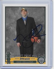 Basketball Card IP auto NBA rookie NICK COLLISON SuperSonics 03-04 Topps. rookie card picture