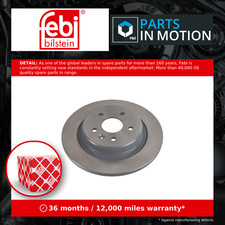 Image of 2x Brake Discs Pair Solid fits VAUXHALL ASTRA K 1.6D Rear 2015 on B16DTR 288mm