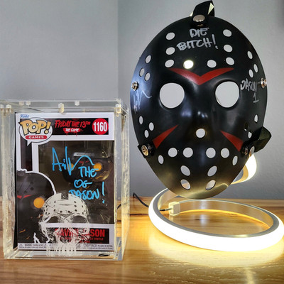  FRI THE 13th FUNKO w/Case & HOCKEY MASK: Ari Lehman signed Savini Jason BSA-COA