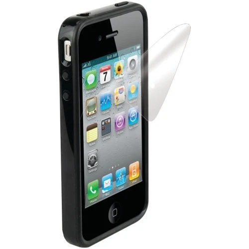 Scosche IP4EBKV Polycarbonate & rubber edge case for iPhone 4 (Black / Black) - Image 2 of 4