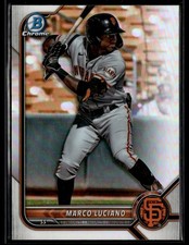 2022 Bowman Draft #BDC-129 Marco Luciano Chrome Refractor Baseball Card 1503G
