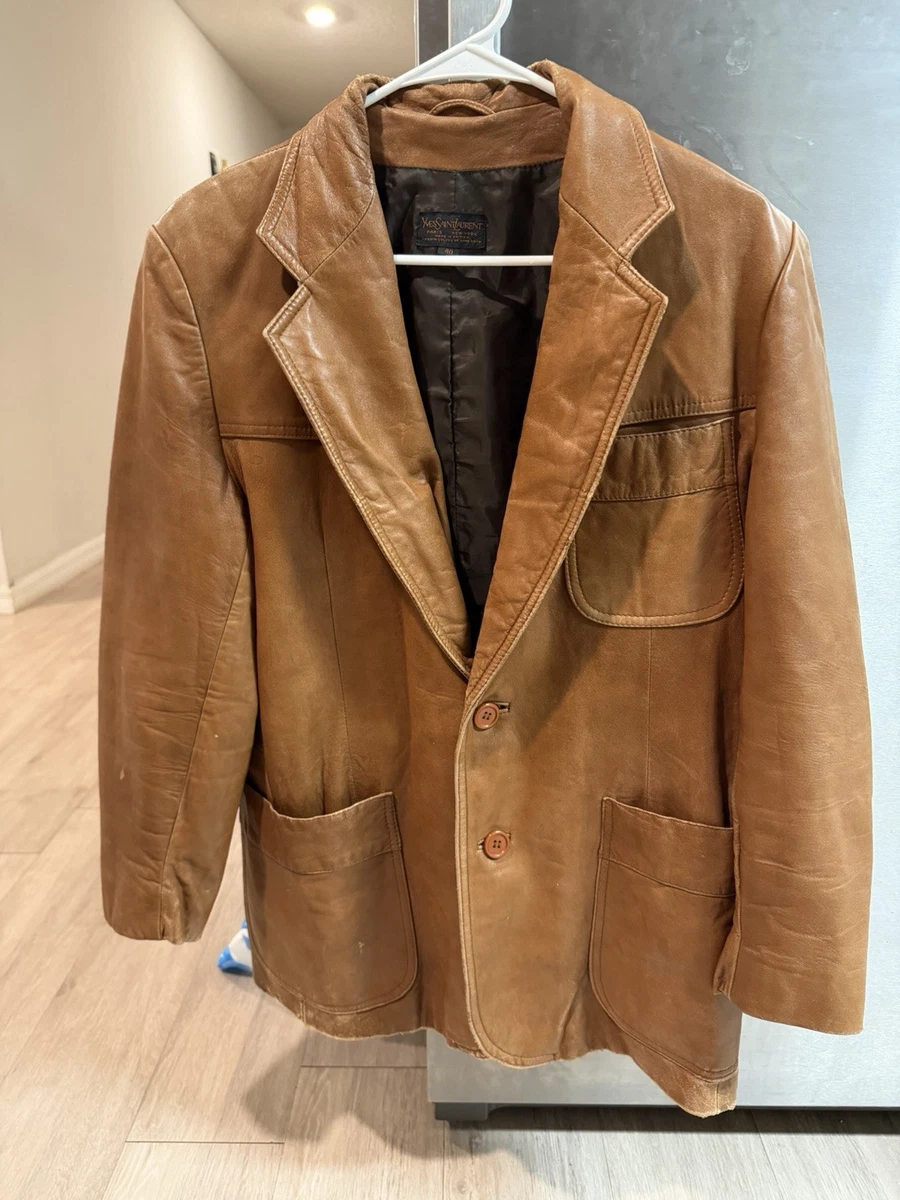 25+ Leather 1970s Vintage Suit Jackets & Blazers for Men for sale