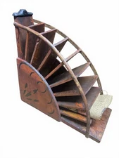 Antique General Store Bag Rack Wooden Holder American Country Vintage Mercantile