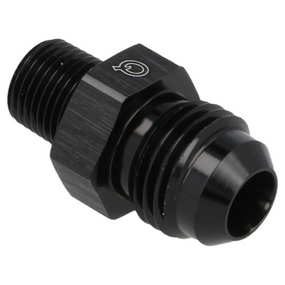 QSP Aluminium Adapter männlich AN10 Dash 10 - 1/2 NPT schwarz