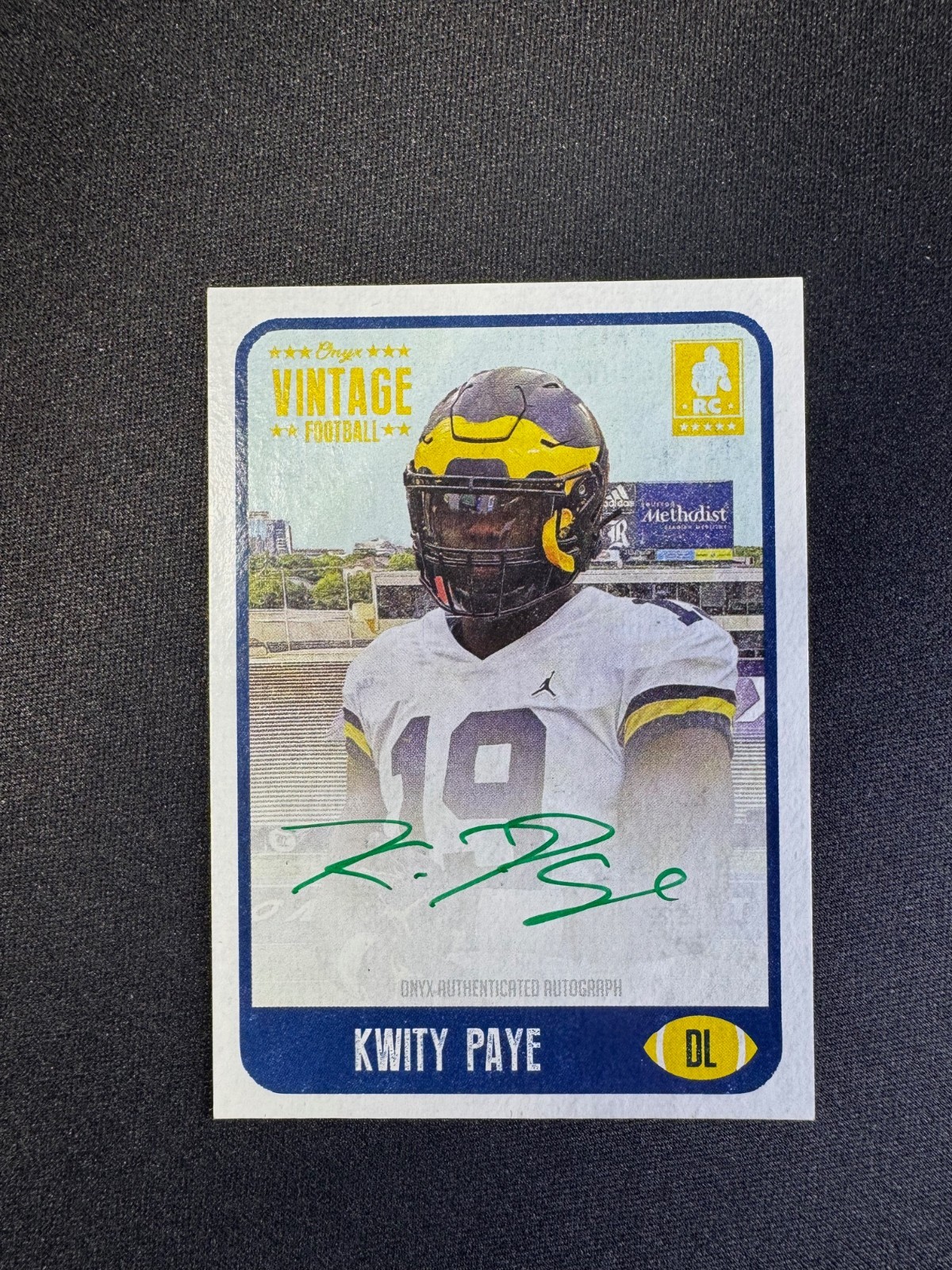 Kwity Paye Onyx Vintage #FAKW Autograph-Green