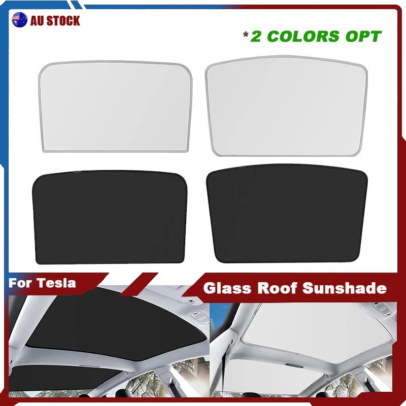 Glass Roof Sunshade Front&Rear Top Windows Sun Shade For Tesla Model 3 2019-2023