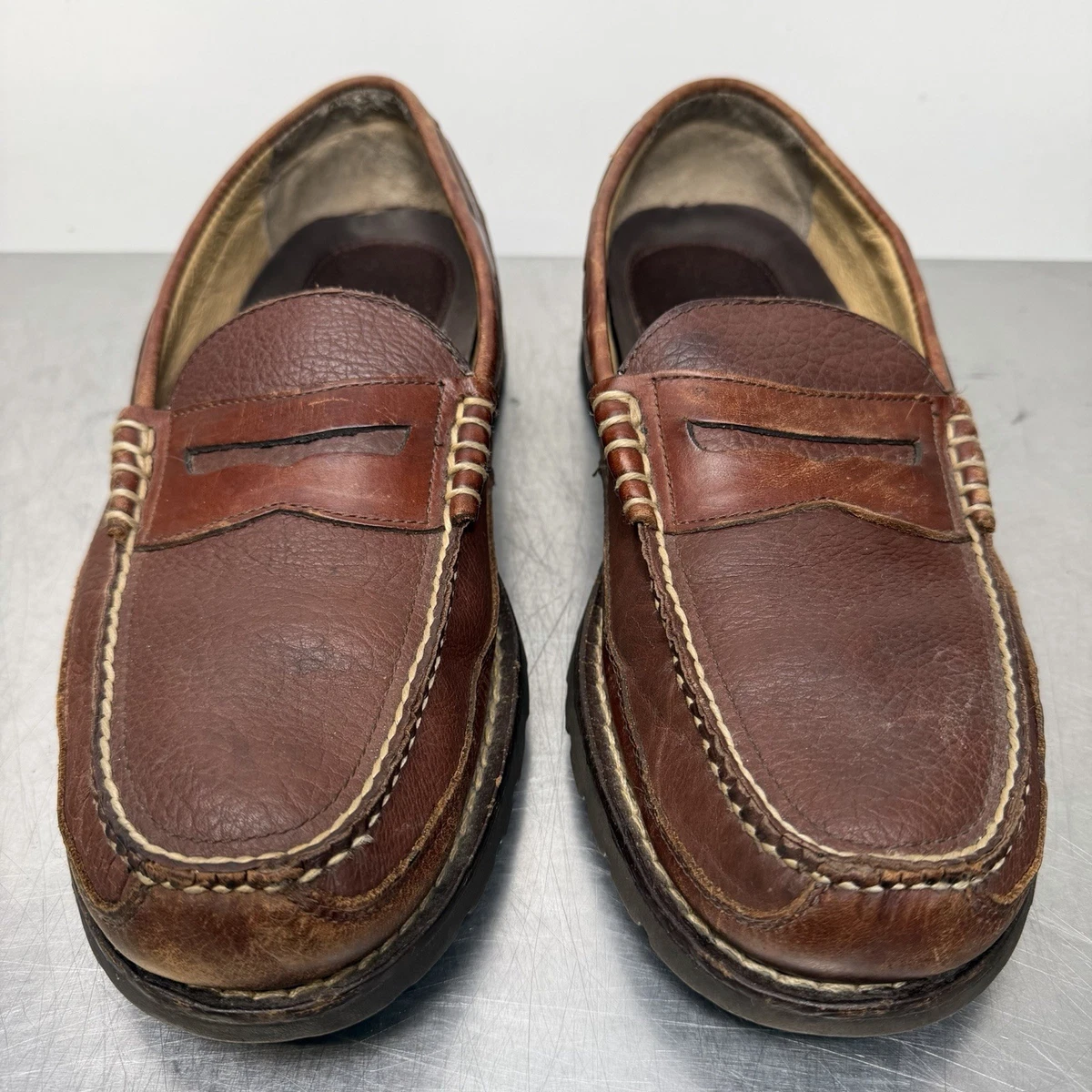H.S.Trask #1001 Gallatin Bison Oxford Bison皮革印第安纳男鞋休闲鞋| eBay main image 2