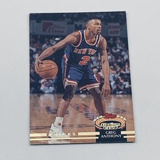 1992-93 Topps Greg Anthony #2 New York Knicks