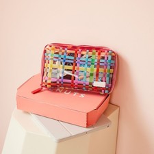 Hobonichi Drawer Pouch Ane Clear Plaid 8.5" x 5.1" New