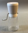 Vintage Federal Housewares Embossed Glass Chicago, Illinois Cream Nut Grinder 33