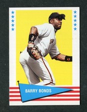 Barry Bonds Giants 1999 Fleer Tradition Vintage '61 Style Baseball Card #27