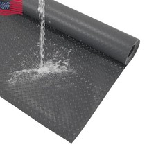 7.9x21/32.8 FT Floor Protector 2.5mm Garage Mat Diamond Plate PVC for Under Car