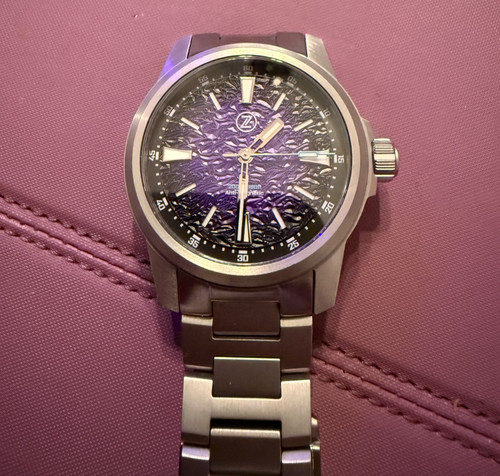 Zelos Aurora Field 38mm Ti 'Hammered Nebula' - RARE - No. 31 of 200