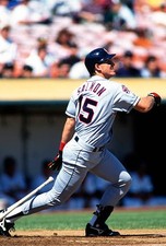 Tim Salmon California Angles bats v the Oakland Athletics at an ML- Old Photo 22