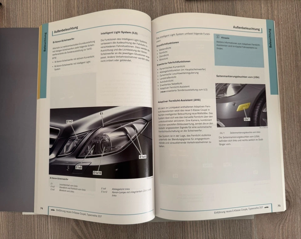 Werkstatthandbuch Einführungsschrift Mercedes W 207 - E Klasse Coupe - Bild 3 von 3