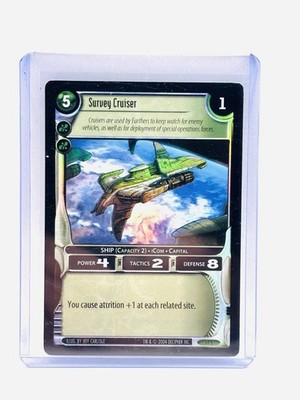2004 WARS Trading Card Game Incursion Expansion Survey Cruiser Foil #1F5 MT/NM