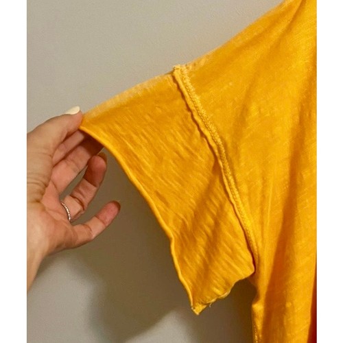 Camiseta Anthropologie Pilcro Sustainable Swing Naranja Mandarina Talla Grande XS - Imagen 7 de 8