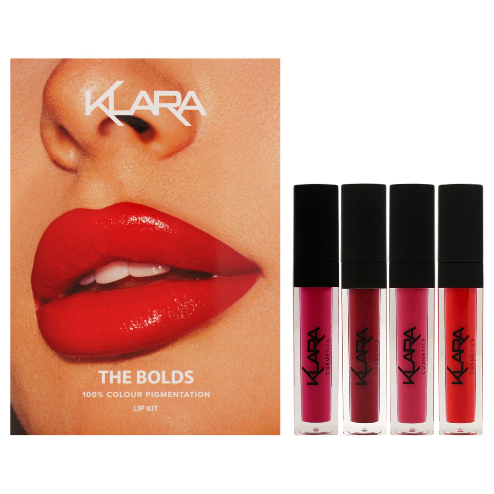The Bolds Lip kit by Klara for Women - 4 Pc Kit Set