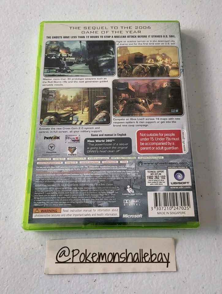 Ghost Recon 2 Advanced Warfighter - Xbox 360 Game *BRAND NEW/SEALED - AUS PAL* - Image 2 of 3