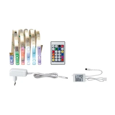 Paulmann LED Strip 1,5m 5,5W 12V RGBW 3000K Multicolor Dimmbar Fernbedienung - Bild 1 von 4