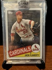 2020 Topps Clearly Authentic Autographs 1985 Jack Flaherty Autograph Cardinals