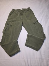 Aeropostale Green Utility Cargo Pants W/ Stretch Waistband- Size Small