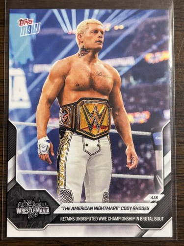 "The American Nightmare" Cody Rhodes - 2026 WWE Topps NOW® - Card 42 - PR: 1953