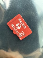 SanDisk 128GB microSDXC Memory Card OEM Nintendo Switch MARIO MUSHROOM - TESTED