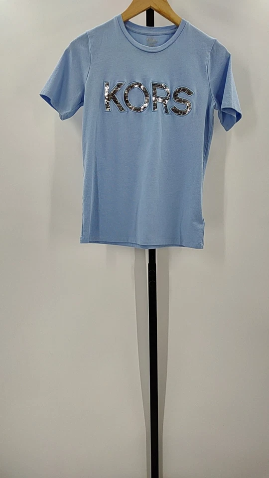 Michael Kors Blue Sleeved Top XS