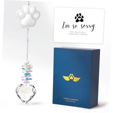 Dog Memorial Gifts for Loss of Dog Pet Sympathy Gift Suncatcher, Dog Clear