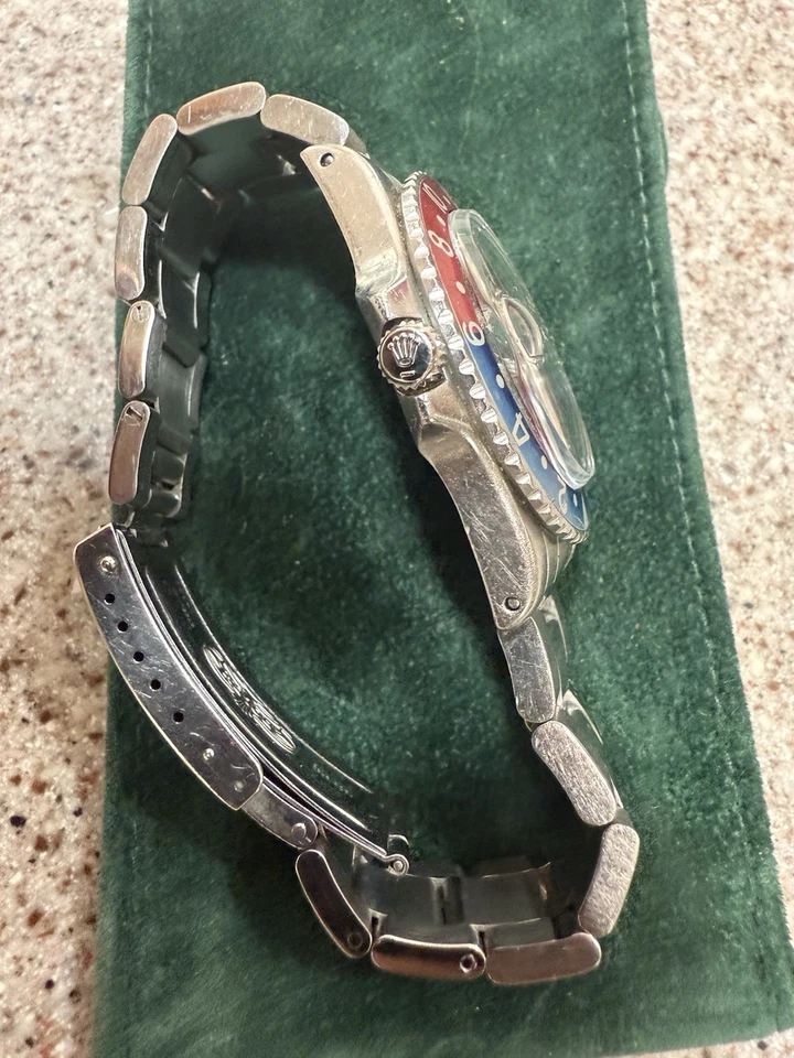 Браслет Rolex PEPSI GMT-Master 1675 Silver Oyster с синим и красным ободком - Изображение 3 из 4