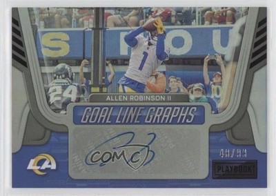 2022 Panini Playbook Goal Line Graphs /99 Allen Robinson II #GLG-AR Auto 16wc