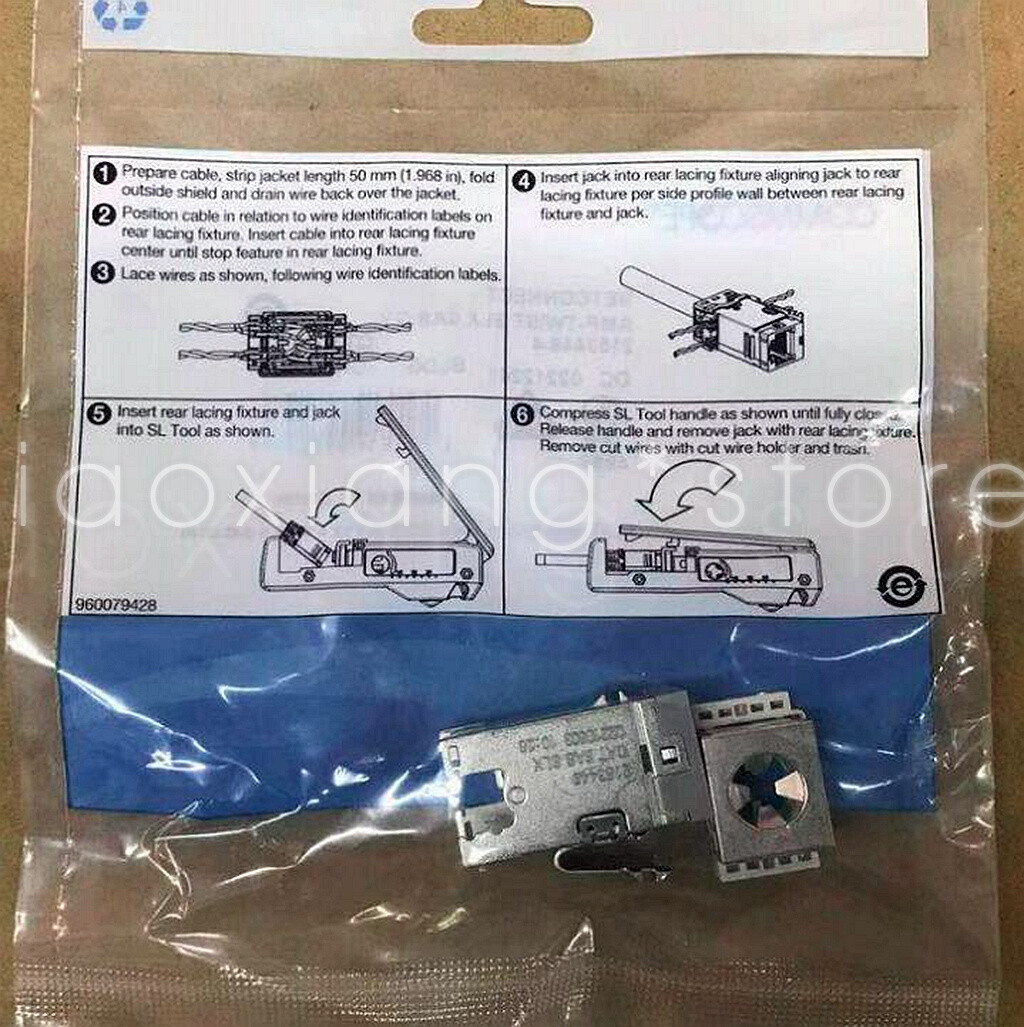 QTY:2 Super Category 6 shielded module 2153449-4 RJ45