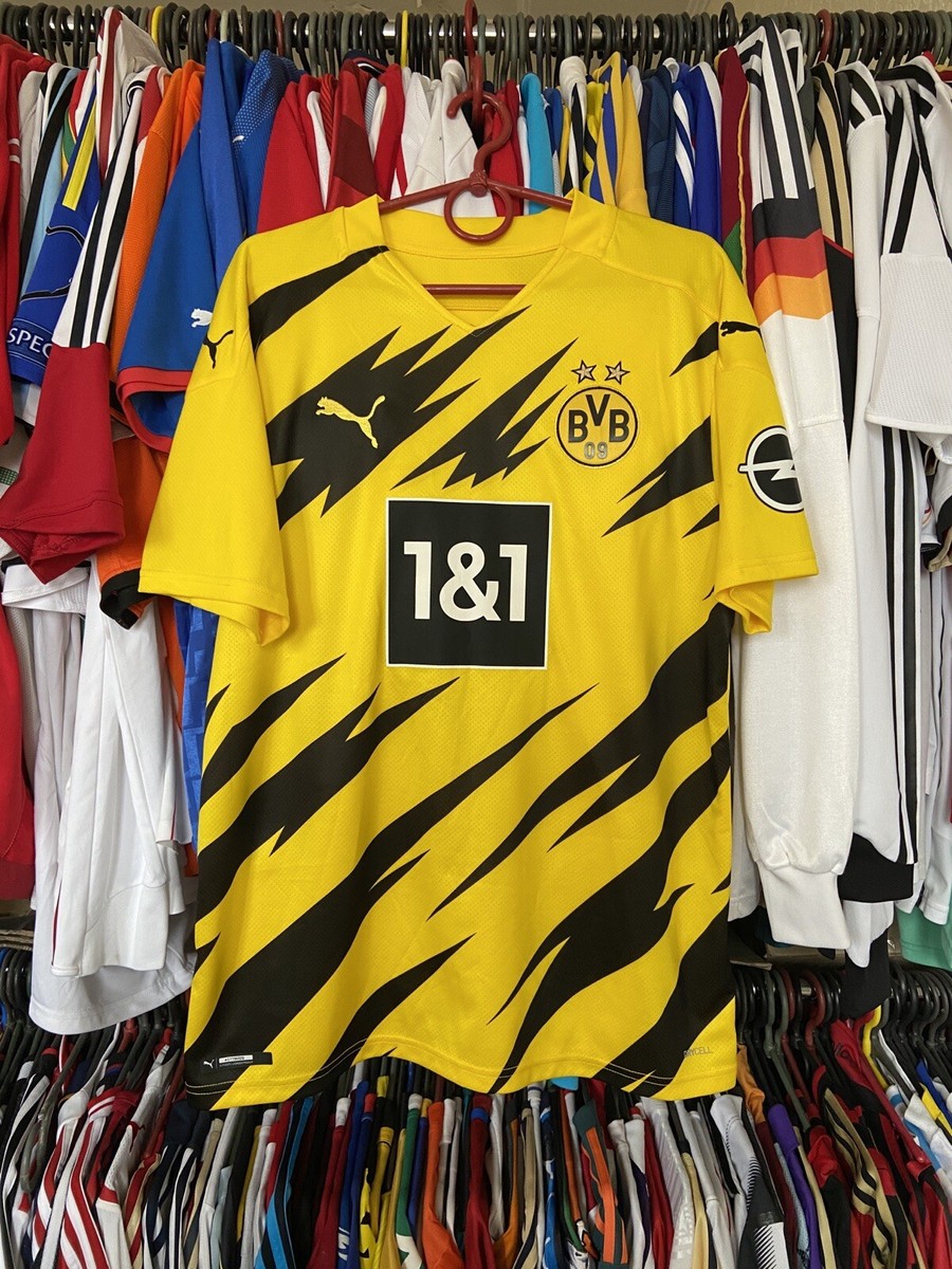BORUSSIA DORTMUND 2020 2021 HOME SHIRT JERSEY PUMA 757158-01 sz L