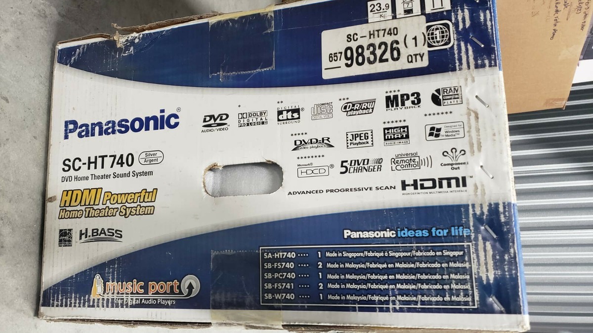 Panasonic SC-HT740 DVD Home Theater Sound System with Speakers | eBay